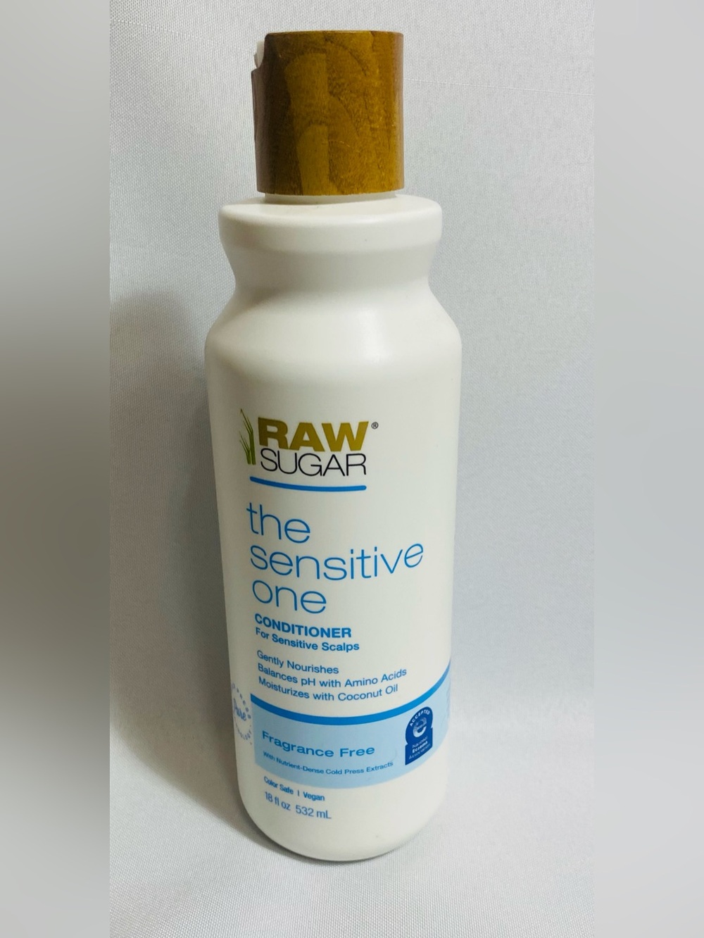 Raw Sugar The Sensitive One Conditioner 18oz Fragrance Free Vegan